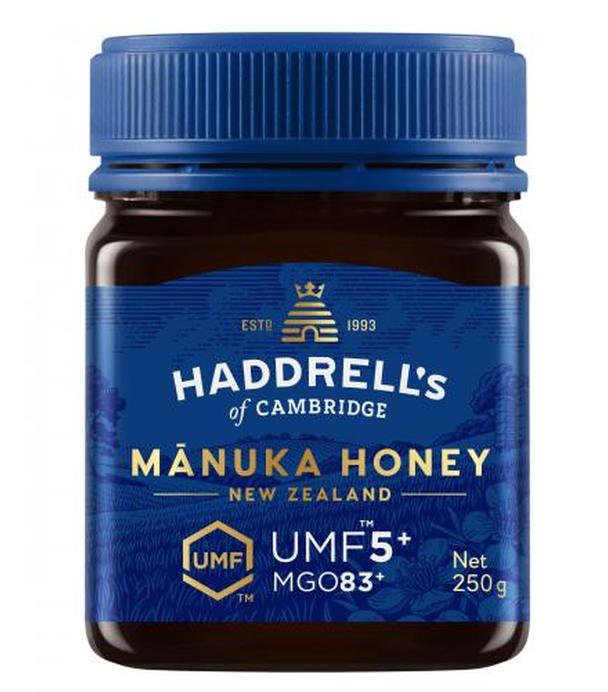 Haddrell's Manuka, Miód UMF5+ MGO83+, 250 g
