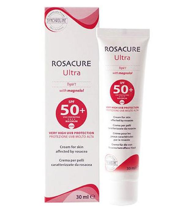 Synchroline Rosacure Ultra SPF50+ Krem do skóry z trądzikiem różowatym - 30 ml - cena, opinie, właściwości