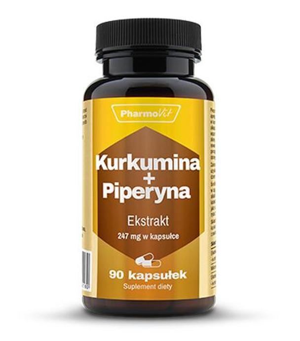 Pharmovit Kurkumina + piperyna - 90 kaps. Na trawienie - cena, opinie, stosowanie