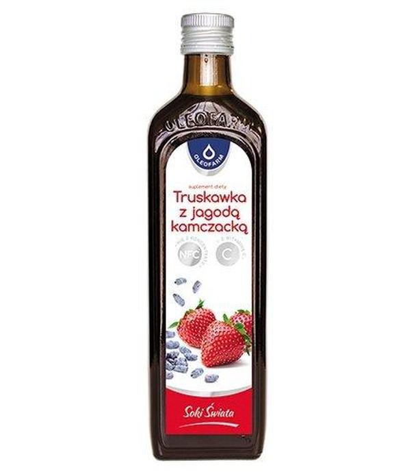 Oleofarm Truskawka z Jagodą Kamczacką Z Witaminą C, 490 ml