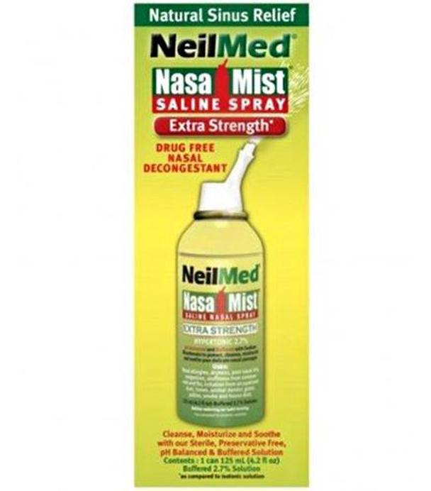 NeilMed Nasa Mist Saline Spray Hypertonic Hipertoniczny spray do nosa - 125 ml - cena, opinie, stosowanie