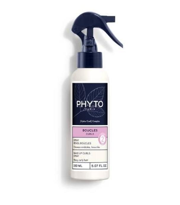 Phyto Boucles Curls, Spray rewitalizujący loki dla włosów falowanych i kręconych, 150 ml