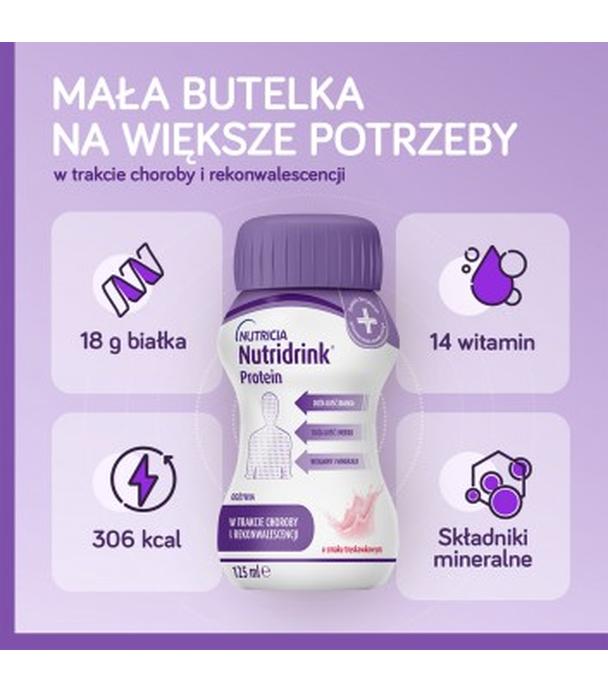 Nutridrink Protein, smak waniliowy, 4 x 125 ml
