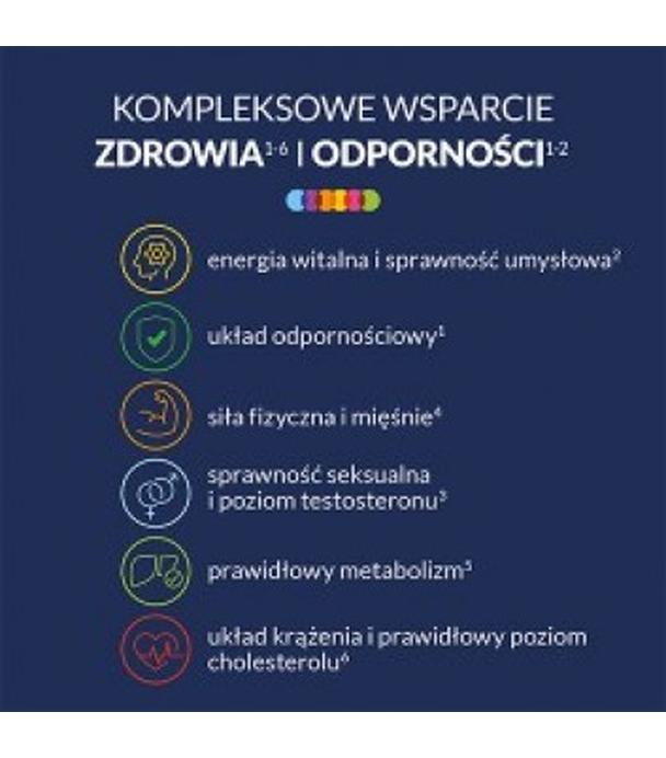 Vigor multiwitamina ON 50+ zestaw witamin i minerałów z żeń-szeniem i reishi, tabletki, 60 sztuk