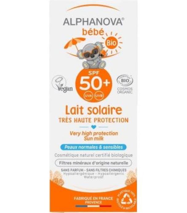 Alphanova Bebe Bio przeciwsłoneczny krem o wysokim filtrze SPF 50+ 50 g