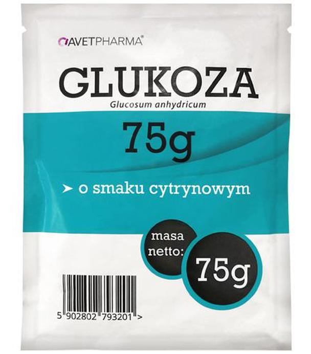 Avet Pharma Glukoza o smaku cytrynowym, 75 g - cena, opinie, właściwości