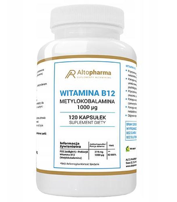 Altopharma Witamina B12 Metylokobalamina 1000 µg - 120 kaps. - cena, opinie, dawkowanie