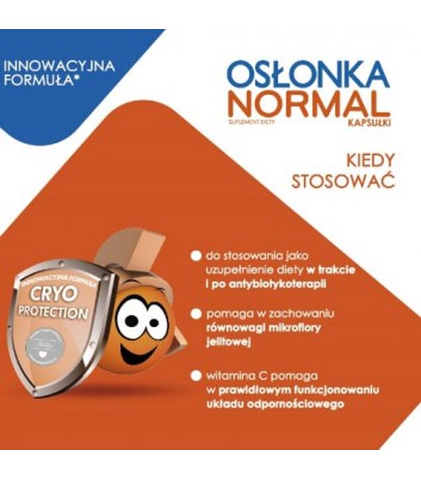 OSŁONKA NORMAL , 10 kaps., cena, wskazania, właściwości - ważny do 2025-06-30