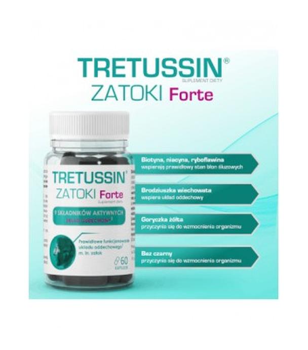 Tretussin Zatoki Forte, kapsułki, 60 sztuk
