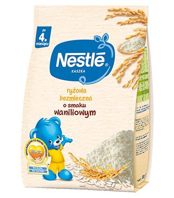 Nestle Kaszka ryżowa o smaku waniliowym po 4. miesiącu - 180 g - cena, opinie, wskazania