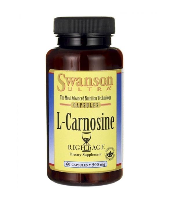 SWANSON L-Karnozyna 500 mg, 60 kaps., cena, wskazania, opinie - ważny do 2025-09-30