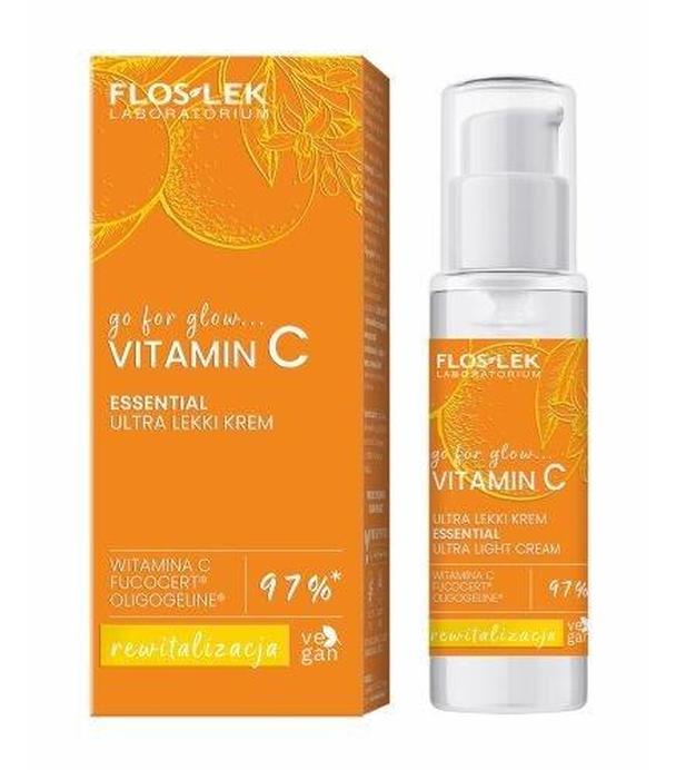 Floslek Laboratorium Go For Glow… Vitamin C Krem na dzień i na noc ultra lekki, 30 ml