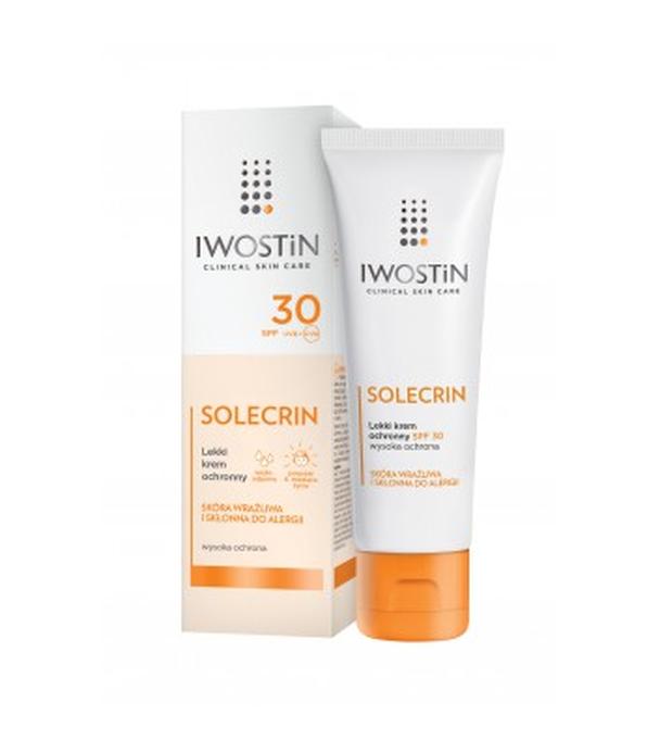 IWOSTIN SOLECRIN SPF30 Nawilżający Krem ochronny, 50 ml