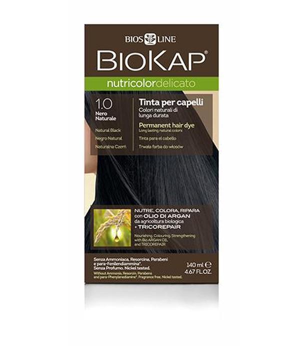BioKap Nutricolor Delicato Farba do włosów 1.0 Naturalna Czerń - 140 ml - cena, opinie, właściwości