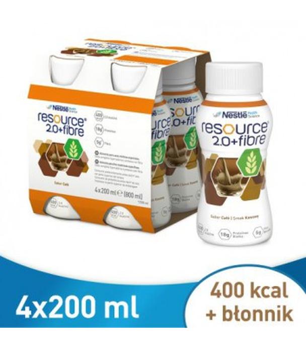 RESOURCE 2.0+FIBRE Smak kawowy, 4 x 200 ml