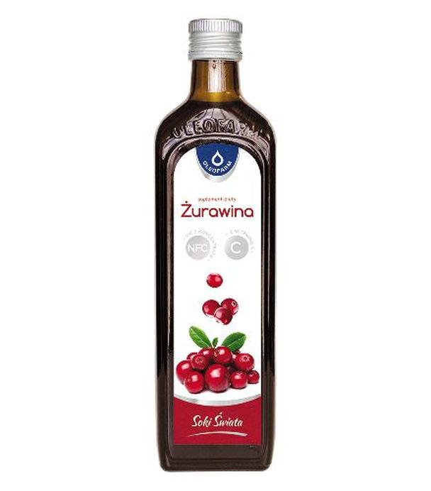Oleofarm Sok żurawina z witaminą C, 490 ml - ważny do 2025-08-31
