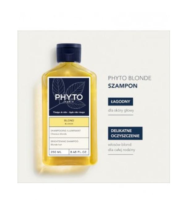 Phyto Blond Szampon podkreślający blask włosów blond, 250 ml