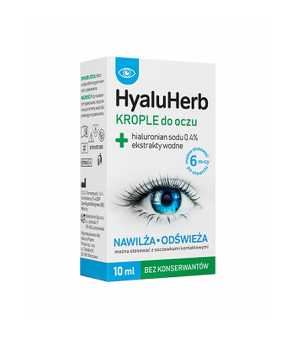 HyaluHerb Krople do oczu, 10 ml