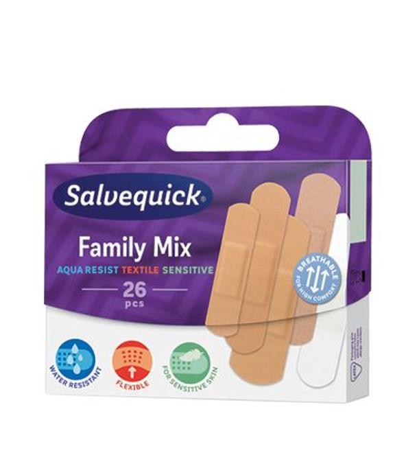 SALVEQUICK MED FAMILY MIX Plastry opatrunkowe - 26 szt.