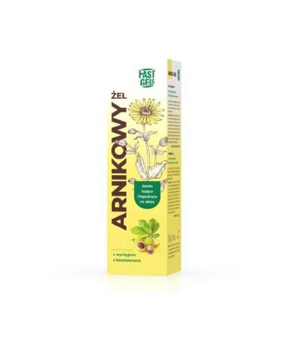 Arnica Fast Gel, żel arnikowy z wyciągiem z kasztanowca na stłuczenia i siniaki, 50 g