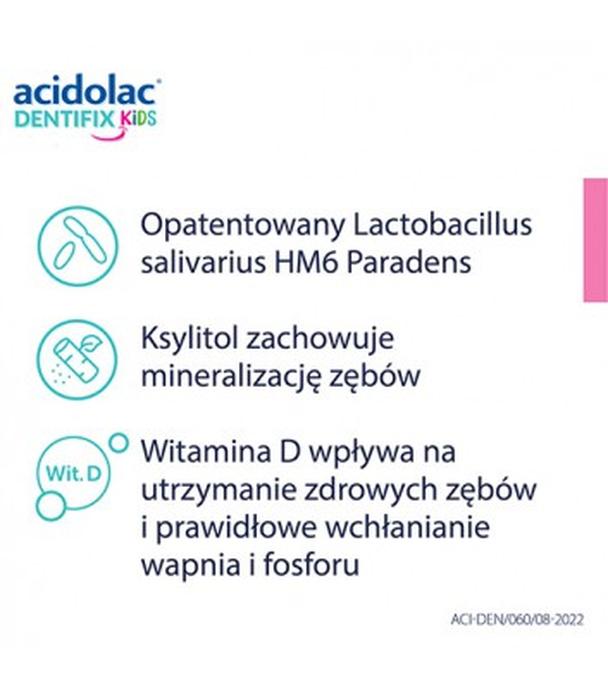 ACIDOLAC DENTIFIX KIDS Tabletki do ssania - 30 szt. - ważny do 2025-01-31