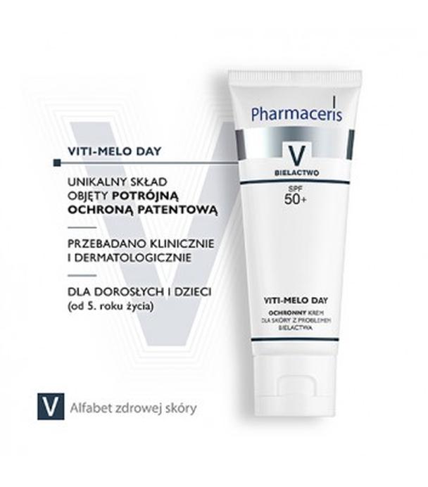 Pharmaceris V Viti Melo Day, Krem ochronny dla skóry z problemami bielactwa SPF 50+, 75 ml