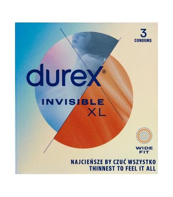 Durex Invisible XL Prezerwatywy extra powiększone - 3 szt. - cena, opinie, właściwości