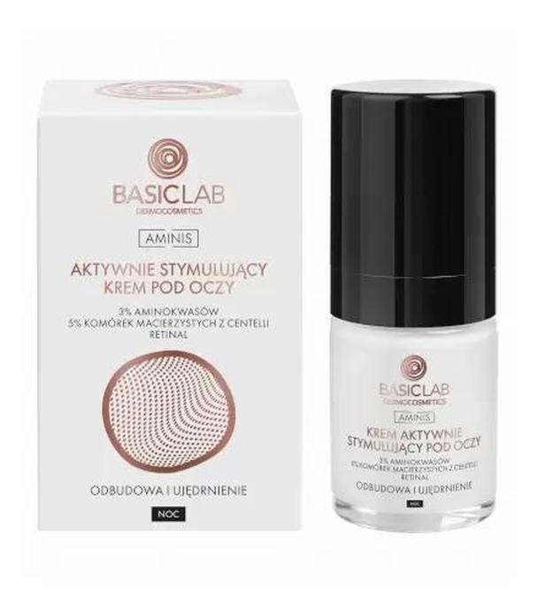 BasicLab Aminis, aktywnie stymulujący krem pod ocz, 18 ml