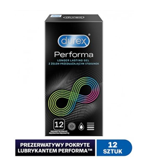 DUREX PERFORMA Prezerwatywy z substancją przedłużającą stosunek - 12 szt.
