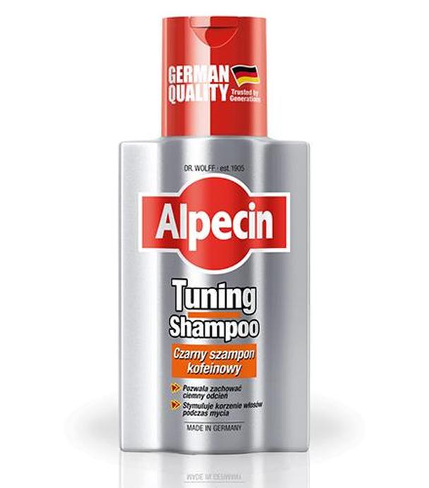 Alpecin Tuning Shampoo Czarny szampon kofeinowy do włosów - 200 ml - cena, opinie, właściwości