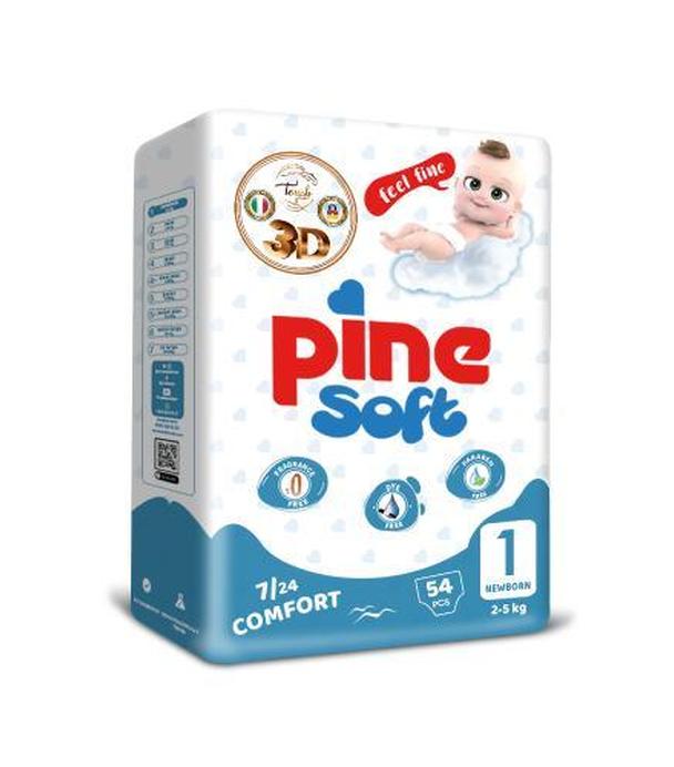 Pine Soft Pieluchy newborn 1 (2-5 kg), 54 sztuki