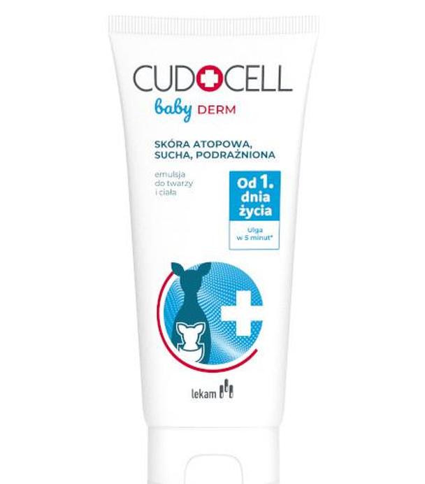 Cudocell Baby Derm Emulsja do twarzy i ciała, 180 ml - ważny do 2025-09-30