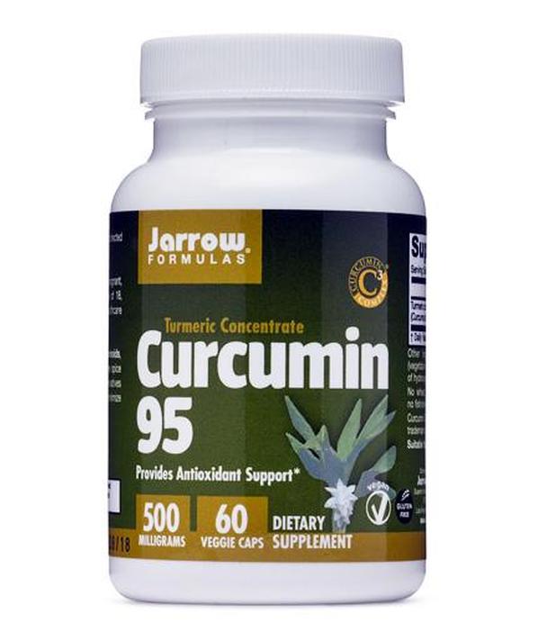 JARROW FORMULAS Curcumin 95 - 60 kaps. - wspomaga pracę wątroby, na stany zapalne - cena, stosowanie, opinie  - ważny do 2025-09-30