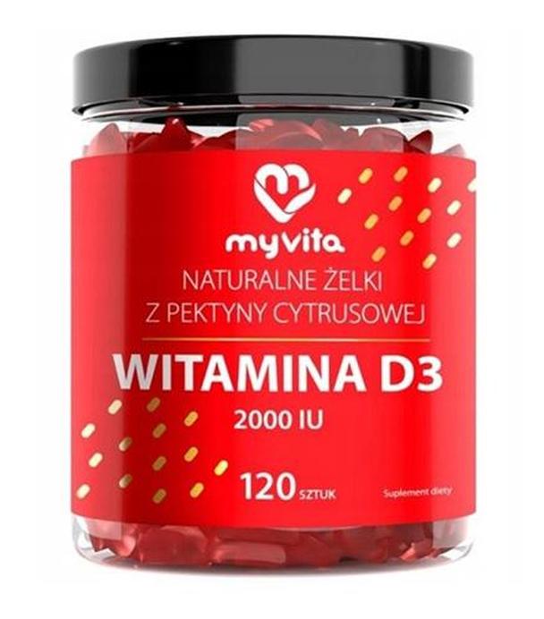 MyVita Witamina D3 Naturalne Żelki dla dorosłych, 120 sztuk - ważny do 2025-08-28