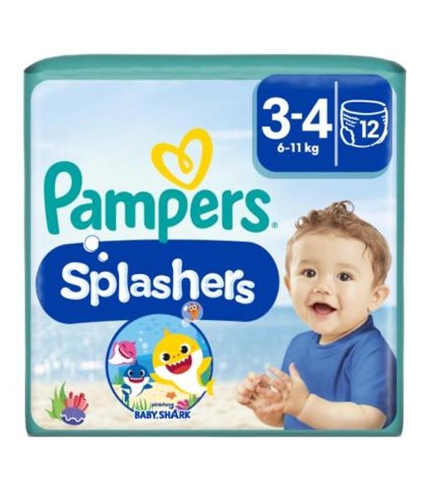 Pampers Splashers 3-4 jednorazowe pieluchomajtki do pływania 6-11 kg - 12 sztuk