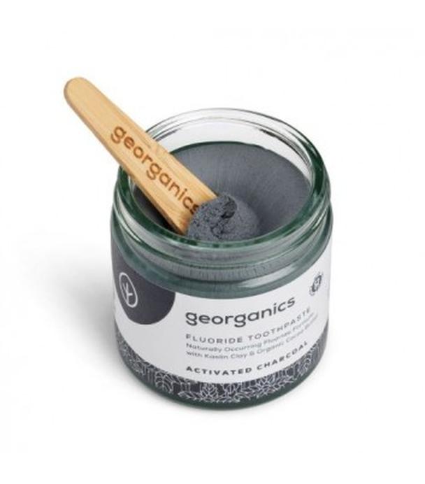 Georganics, Organiczna pasta do zębów z fluorem w słoiku, Activated Charcoal, 60 ml