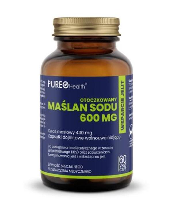 Pureo Health Maślan Sodu Otoczkowany 600 mg, 60 kapsułek