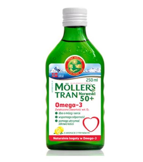 MOLLERS Tran norweski o aromacie cytrynowym 50+ - 250 ml
