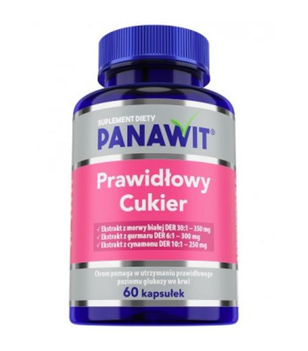 PANAWIT Prawidłowy Cukier, 60 kapsułek