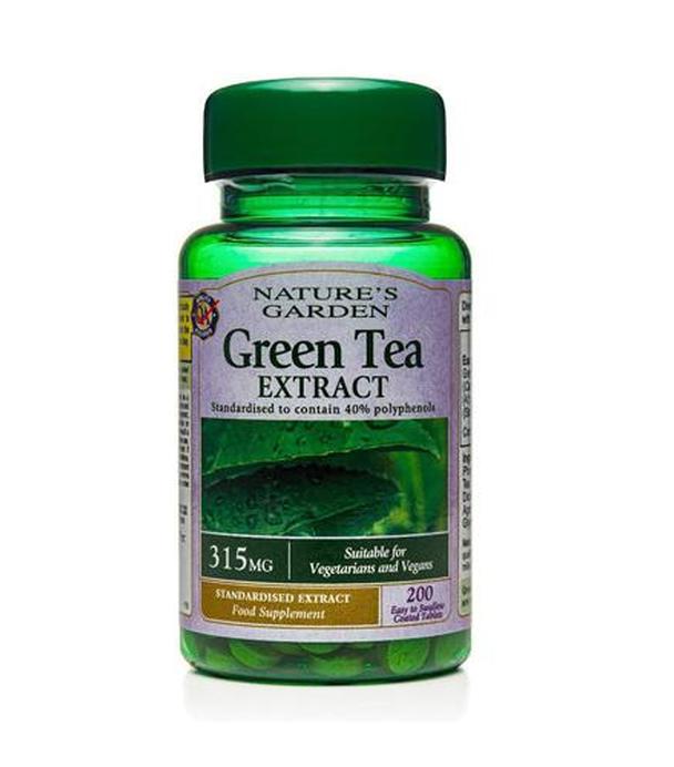 Nature's Garden Ekstrakt z Zielonej Herbaty 315 mg - 100 tabl. Na odchudzanie - cena, opinie, właściwości