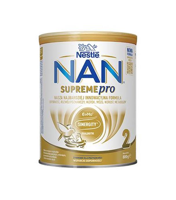 NAN SUPREMEPRO 2 Mleko następne w proszku dla niemowląt powyżej 6. miesiąca, 800 g