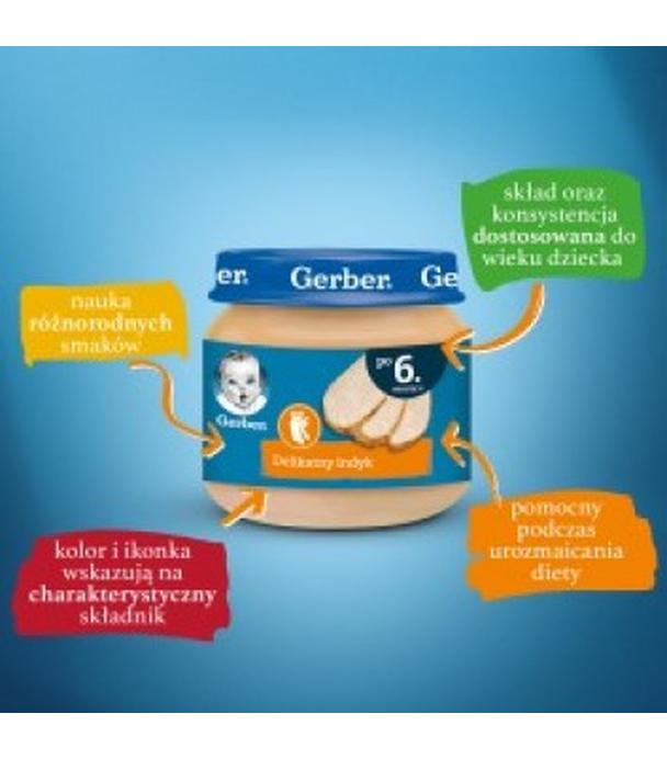GERBER Obiadek delikatny indyk po 6. miesiącu - 80 g - cena, opinie, skład
