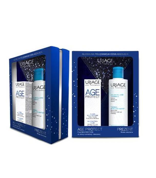 Uriage Age Protect Detoksykujący Fluid Multiaction do skóry normalnej i mieszanej - 40 ml + Woda micelarna - 250 ml - cena, opinie, właściwości