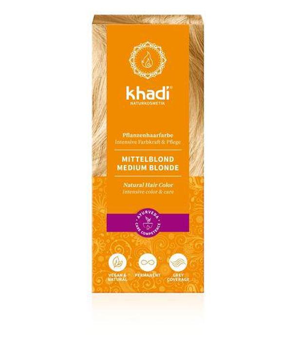 Khadi Henna Średni Blond - 100 g - cena, opinie, właściwości