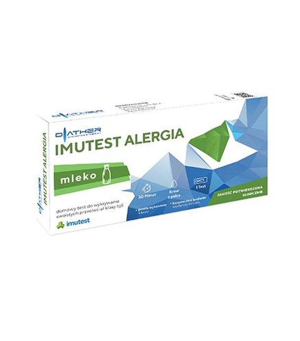 Diather Imutest Alergia Mleko, 1 szt., cena, opinie, stosowanie
