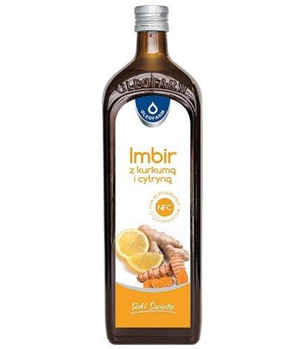 Oleofarm Imbir Z Kurkumą i Cytryną sok, 980 ml