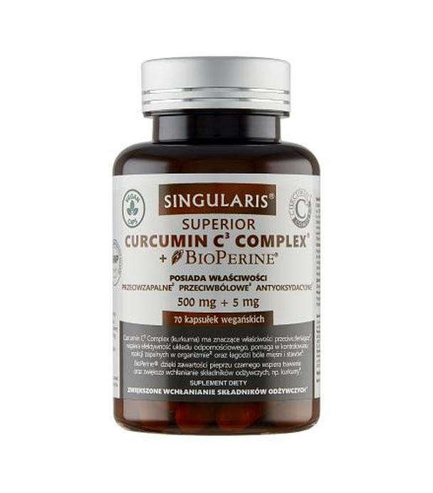 SINGULARIS SUPERIOR CURCUMIN C3 COMLEX + BIOPERINE - 70 kaps.