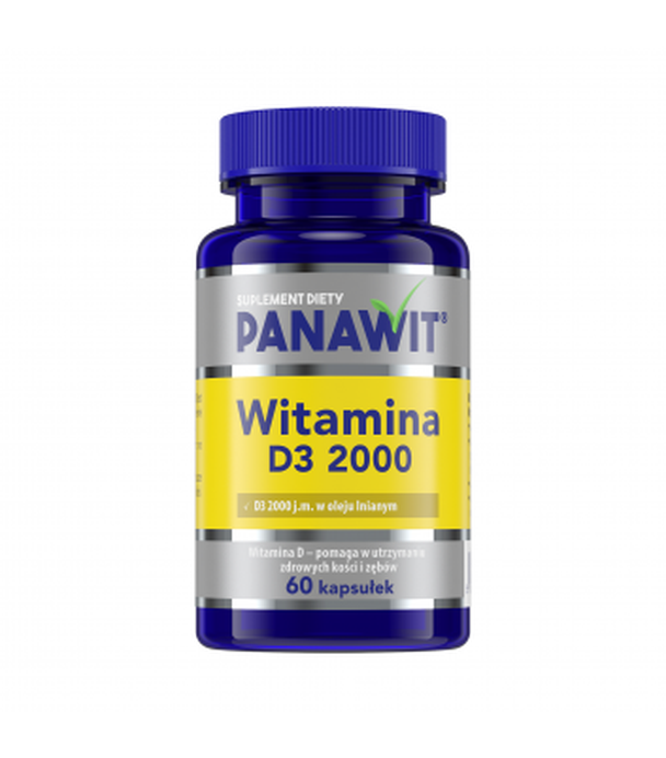 PANAWIT Witamina D3 2000 j.m., 60 kapsułek