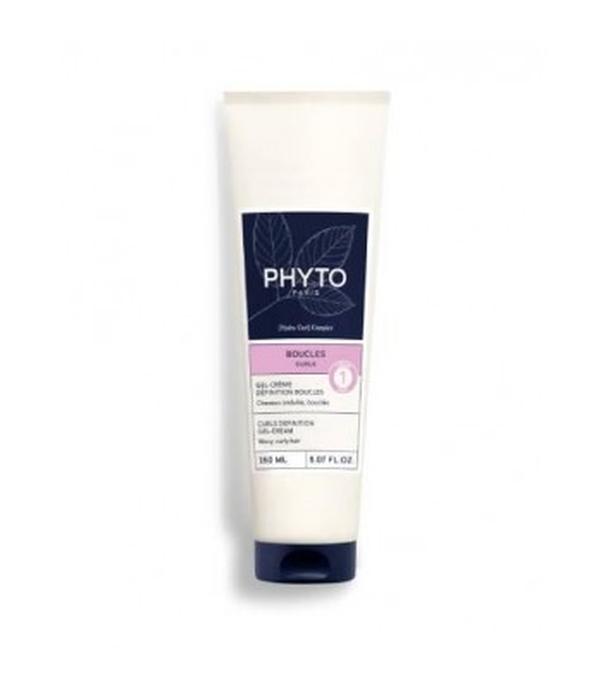 Phyto Boucles Curls, Żel-krem definiujący loki dla włosów falowanych i kręconych, 150 ml