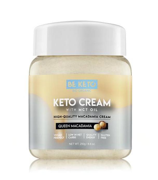 BeKeto KETO Queen Macadamia + MCT Oil, 250 g, cena, wskazania, właściwości - ważny do 2025-10-24